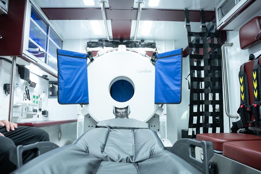 DSC Photo of the inside of the Mobile Stroke Vehicle